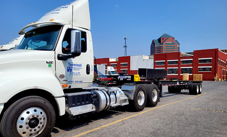 bare 40 parked at terminal transportation baltimore
